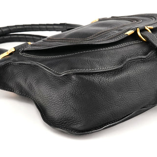 Chloé Black Leather Marcie 2-Way Bag