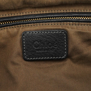 Chloé Black Leather Marcie 2-Way Bag