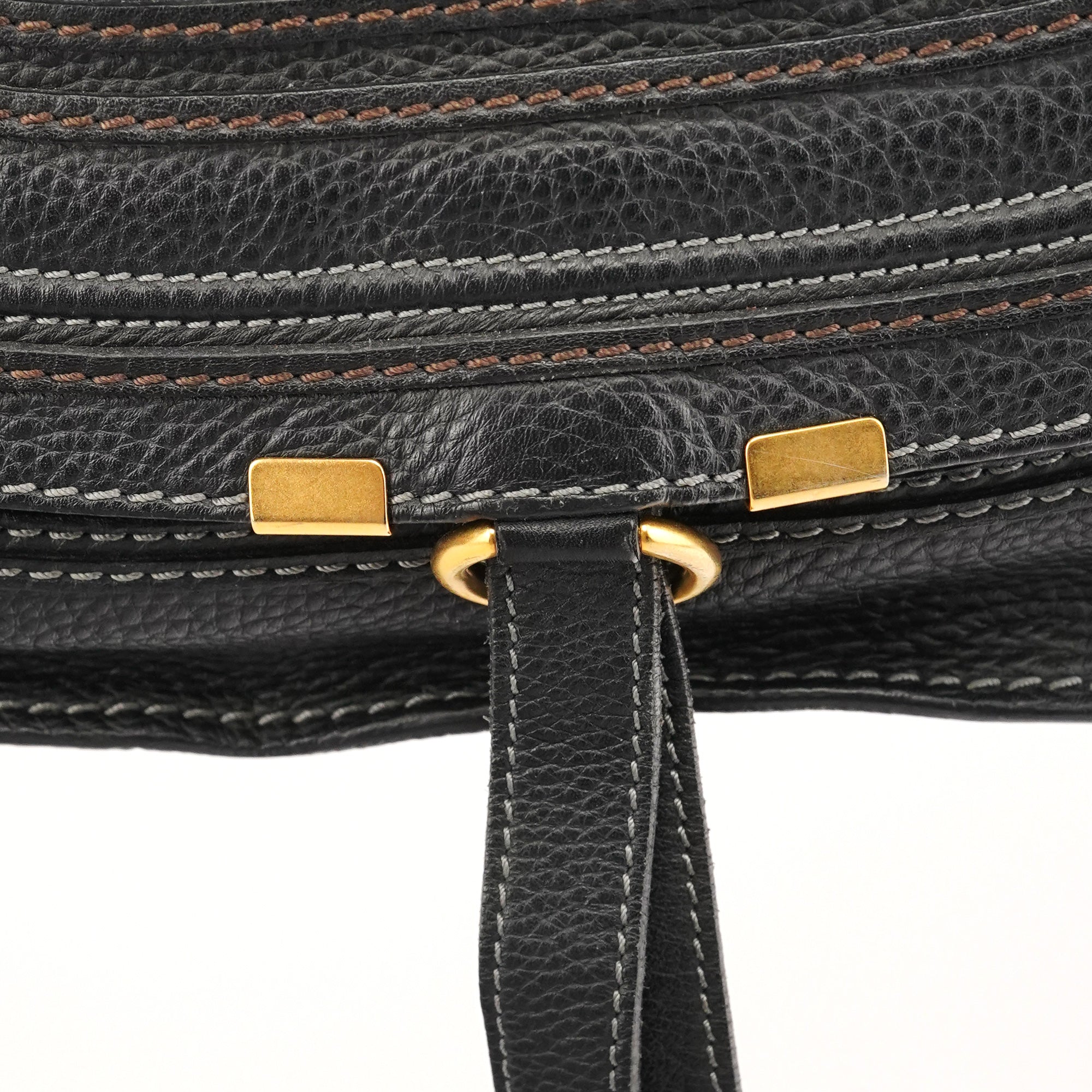 Chloé Black Leather Marcie 2-Way Bag