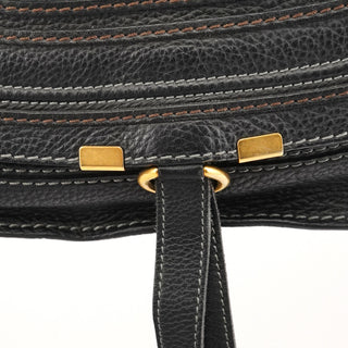 Chloé Black Leather Marcie 2-Way Bag
