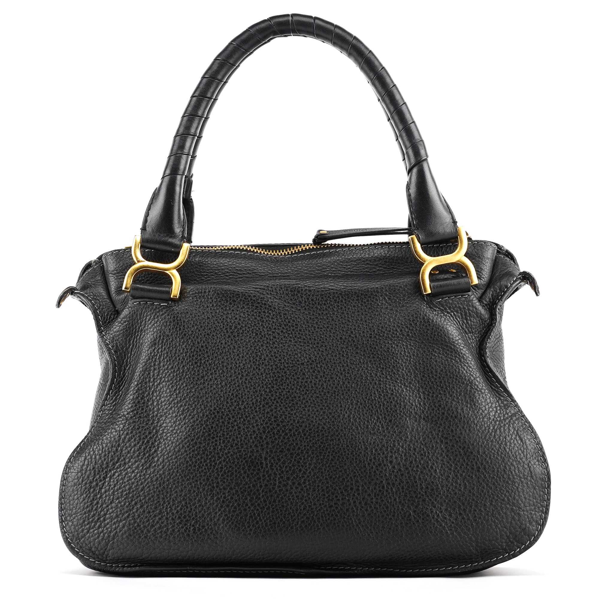 Chloé Black Leather Marcie 2-Way Bag