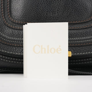 Chloé Black Leather Marcie 2-Way Bag
