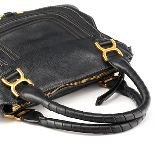 Chloé Black Leather Marcie 2-Way Bag