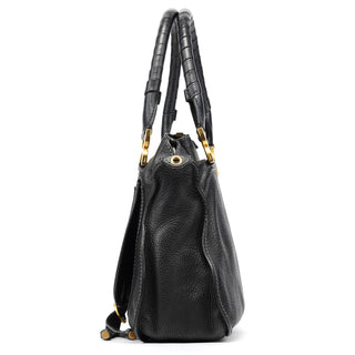 Chloé Black Leather Marcie 2-Way Bag