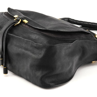 Chloé Black Leather Marcie 2-Way Bag