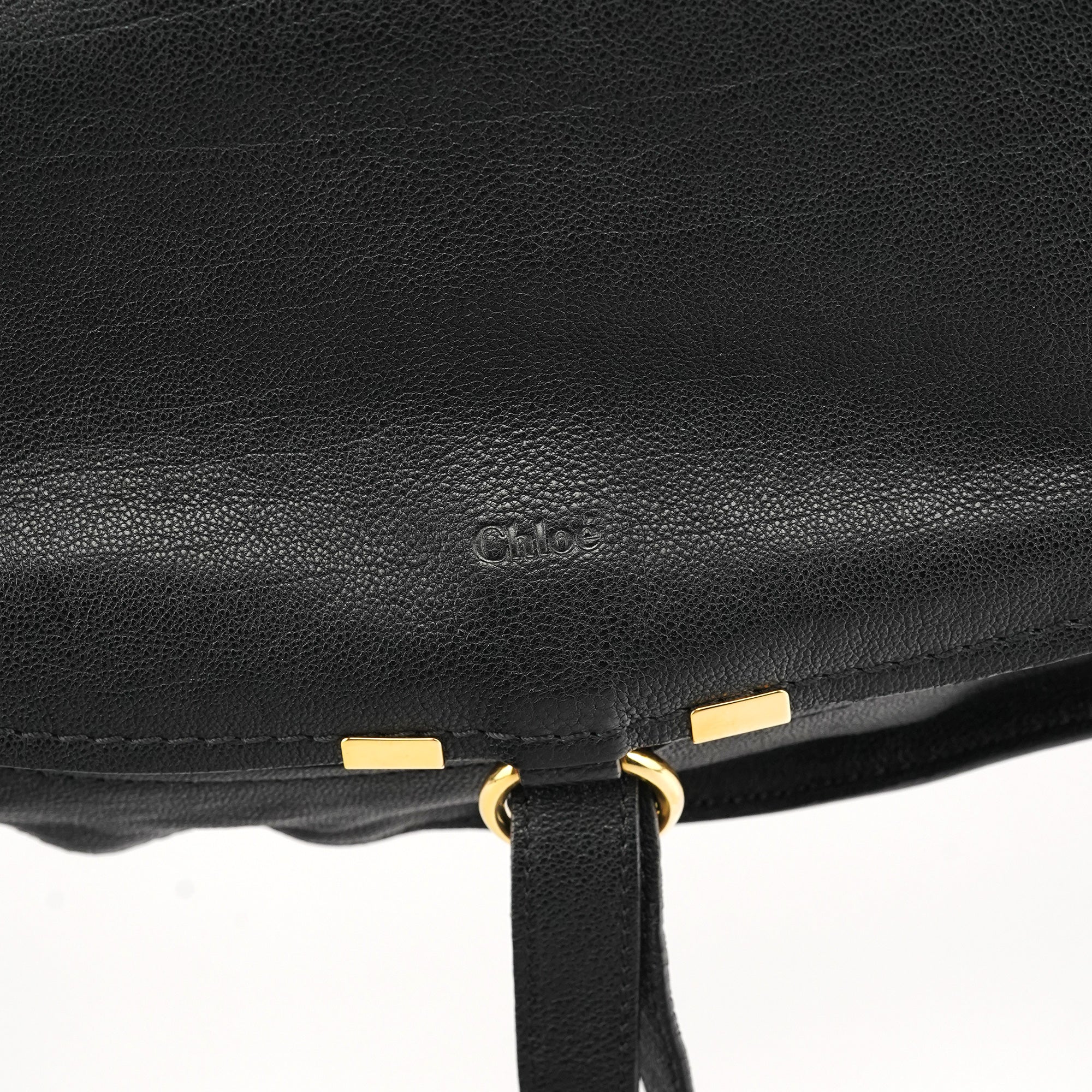 Chloé Black Leather Marcie 2-Way Bag