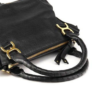 Chloé Black Leather Marcie 2-Way Bag