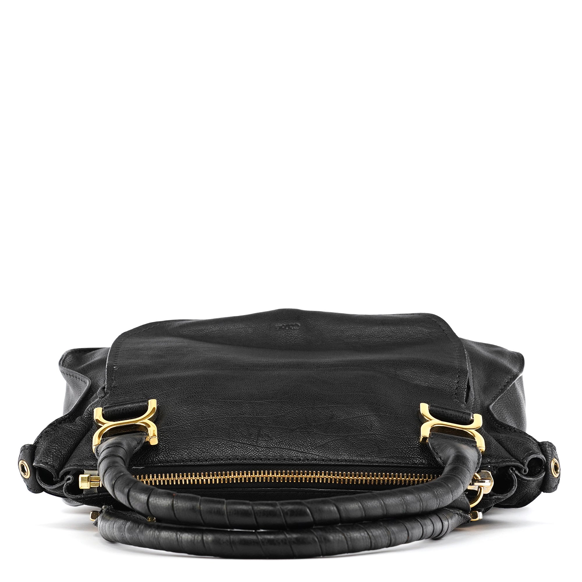 Chloé Black Leather Marcie 2-Way Bag