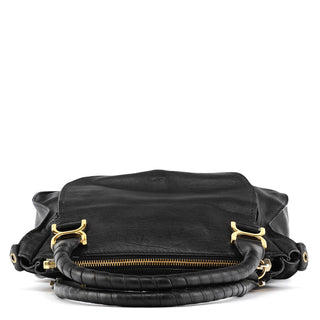 Chloé Black Leather Marcie 2-Way Bag