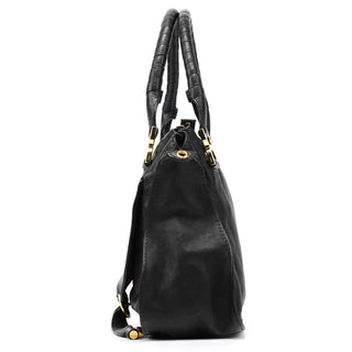 Chloé Black Leather Marcie 2-Way Bag