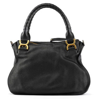Chloé Black Leather Marcie 2-Way Bag