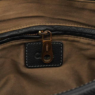 Chloé Black Leather Marcie 2-Way Bag