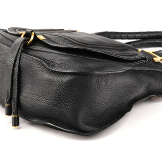 Chloé Black Leather Marcie 2-Way Bag