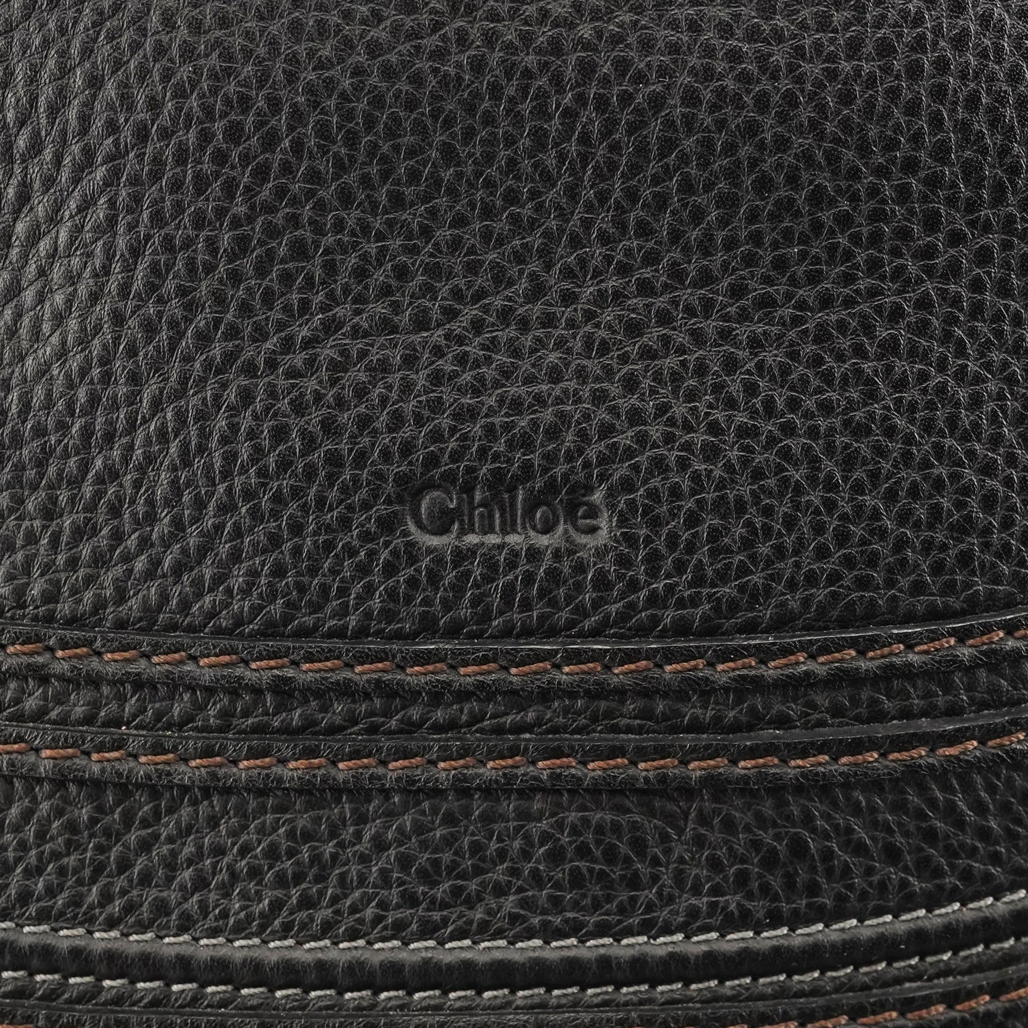 Chloé Black Leather Marcie 2-Way Bag