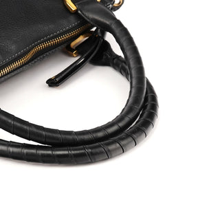Chloé Black Leather Marcie 2-Way Bag