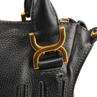 Chloé Black Leather Marcie 2-Way Bag