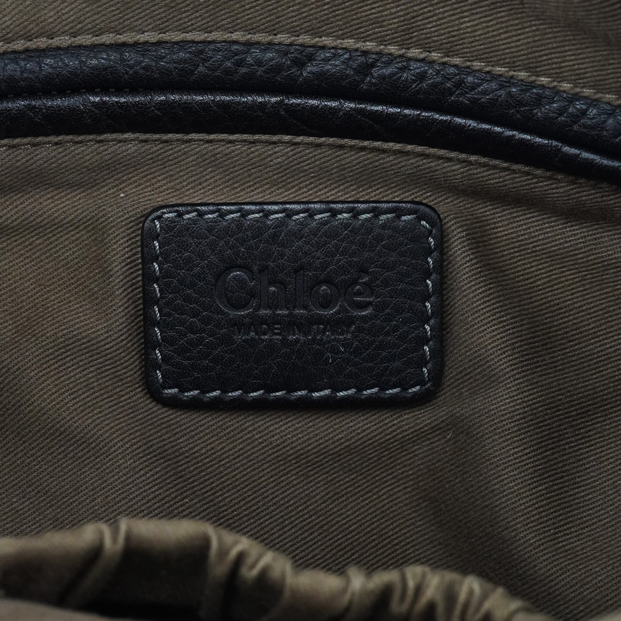Chloé Black Leather Marcie 2-Way Bag