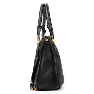 Chloé Black Leather Marcie 2-Way Bag