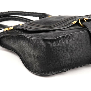 Chloé Black Leather Marcie 2-Way Bag
