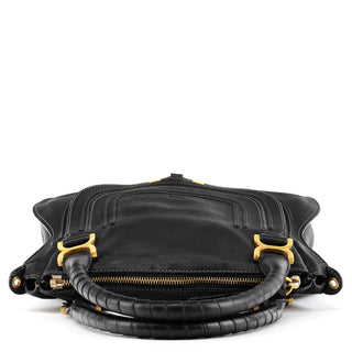 Chloé Black Leather Marcie 2-Way Bag