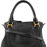 Chloé Black Leather Marcie 2-Way Bag