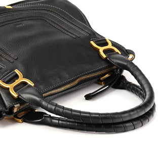 Chloé Black Leather Marcie 2-Way Bag