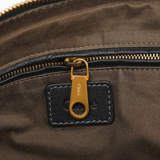 Chloé Black Leather Marcie 2-Way Shoulder Bag