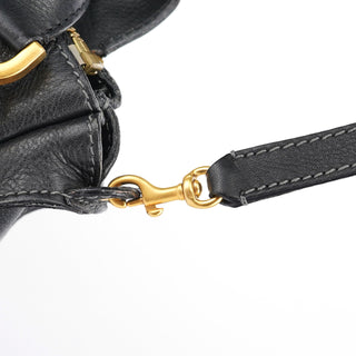 Chloé Black Leather Marcie 2-Way Shoulder Bag