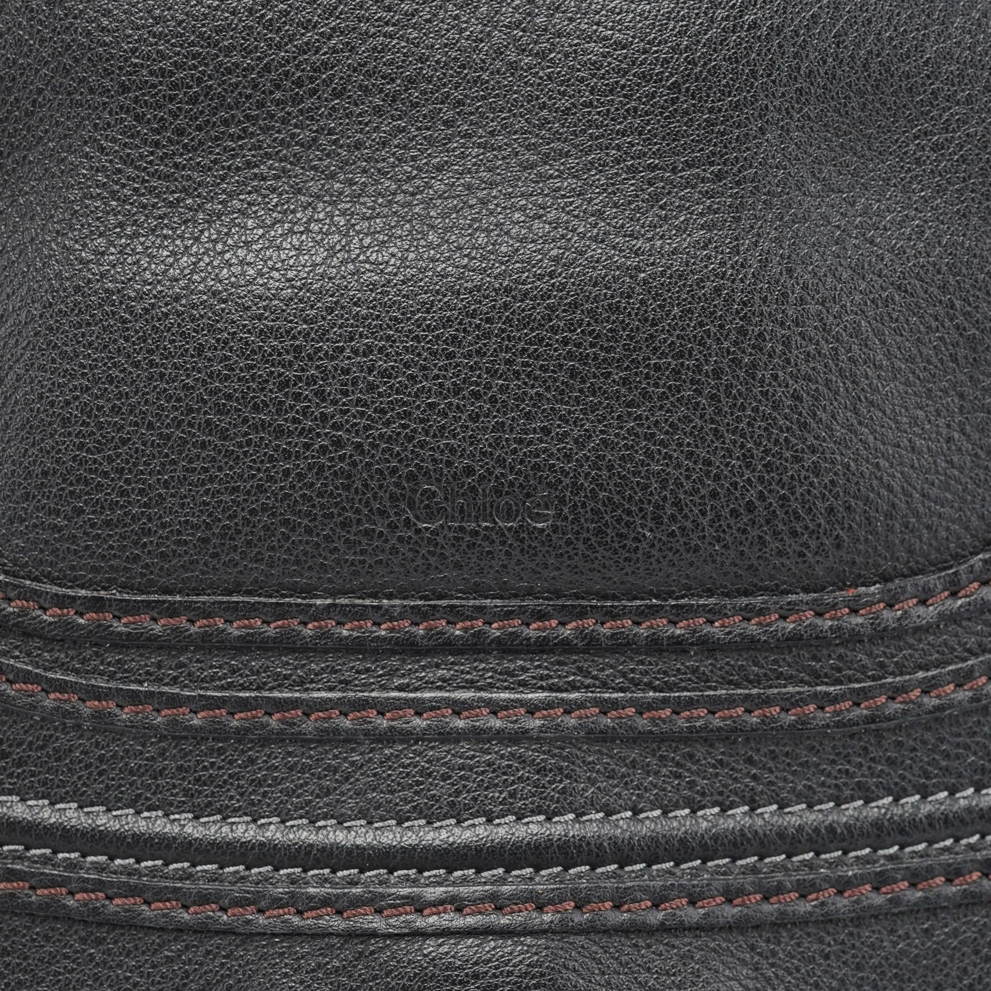 Chloé Black Leather Marcie 2-Way Shoulder Bag