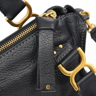 Chloé Black Leather Marcie 2-Way Shoulder Bag