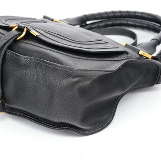 Chloé Black Leather Marcie 2-Way Shoulder Bag