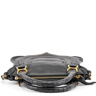 Chloé Black Leather Marcie 2-Way Shoulder Bag