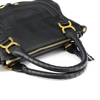 Chloe Black Leather Marcie 2-Way Shoulder Bag