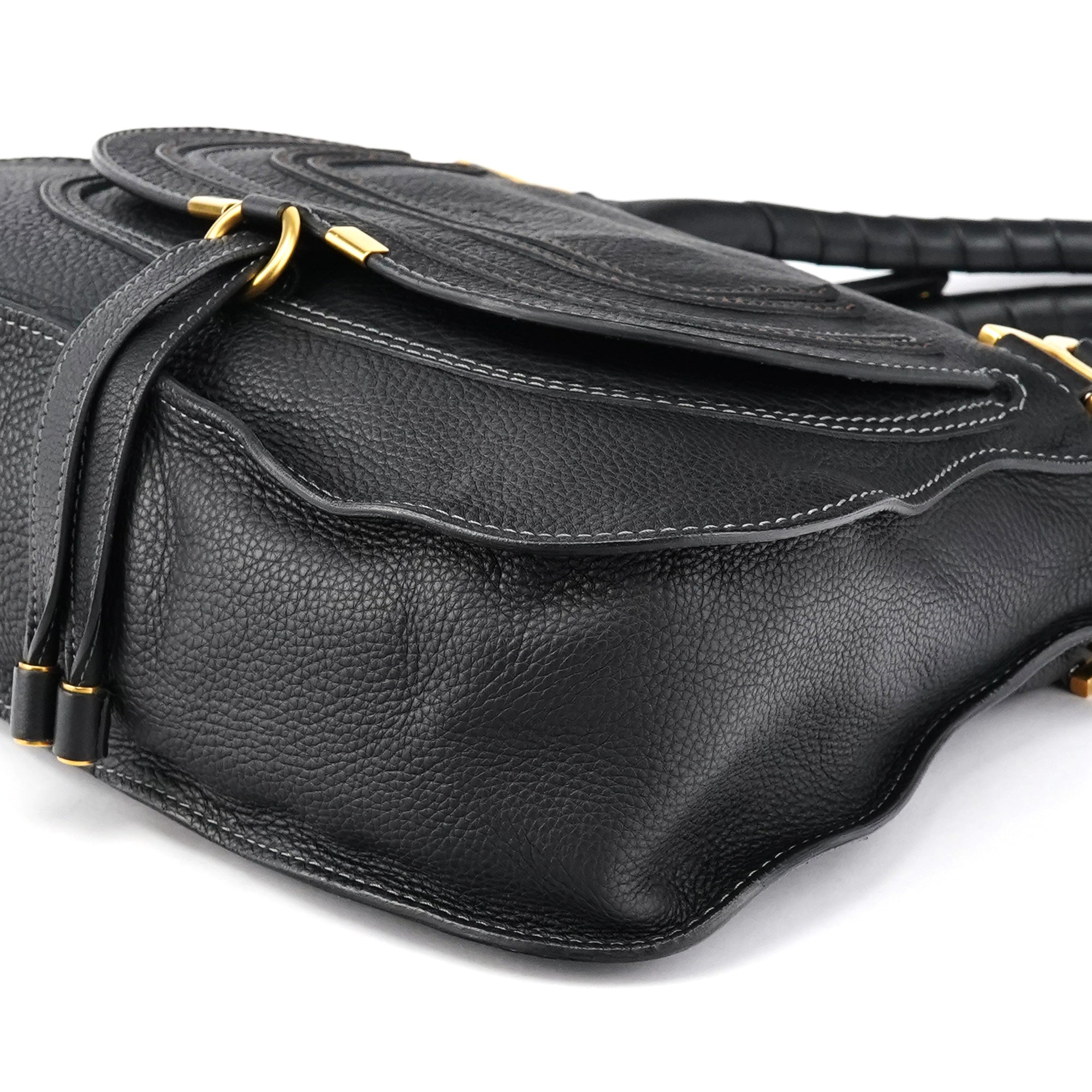 Chloé Borsa a spalla Marcie in pelle nera