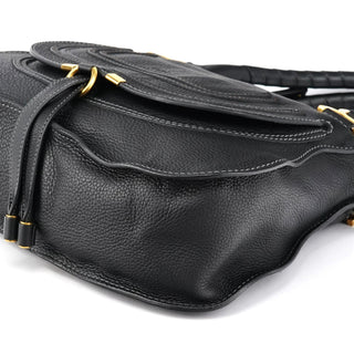 Chloe Black Leather Marcie 2-Way Shoulder Bag