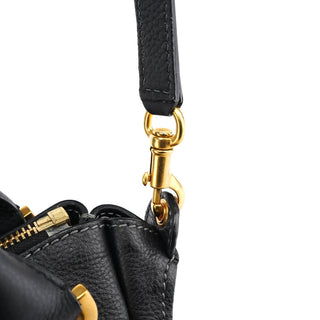Chloe Black Leather Marcie 2-Way Shoulder Bag