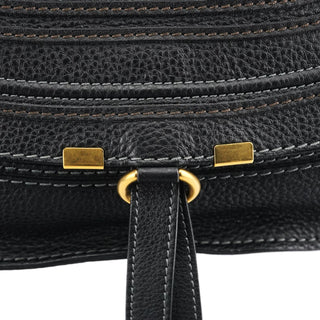 Chloe Black Leather Marcie 2-Way Shoulder Bag