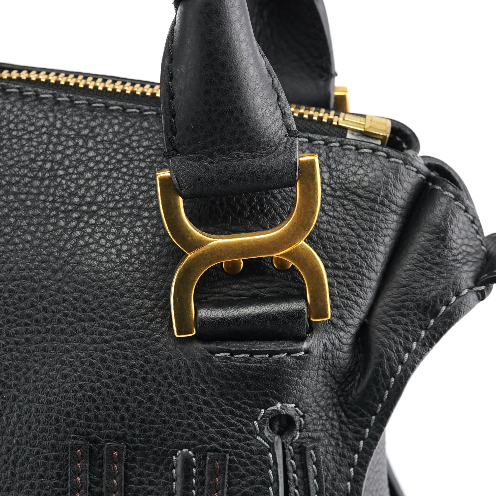 Chloé Borsa a spalla Marcie in pelle nera