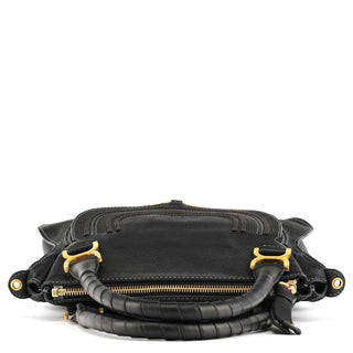 Chloe Black Leather Marcie 2-Way Shoulder Bag