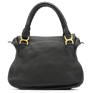 Chloe Black Leather Marcie 2-Way Shoulder Bag