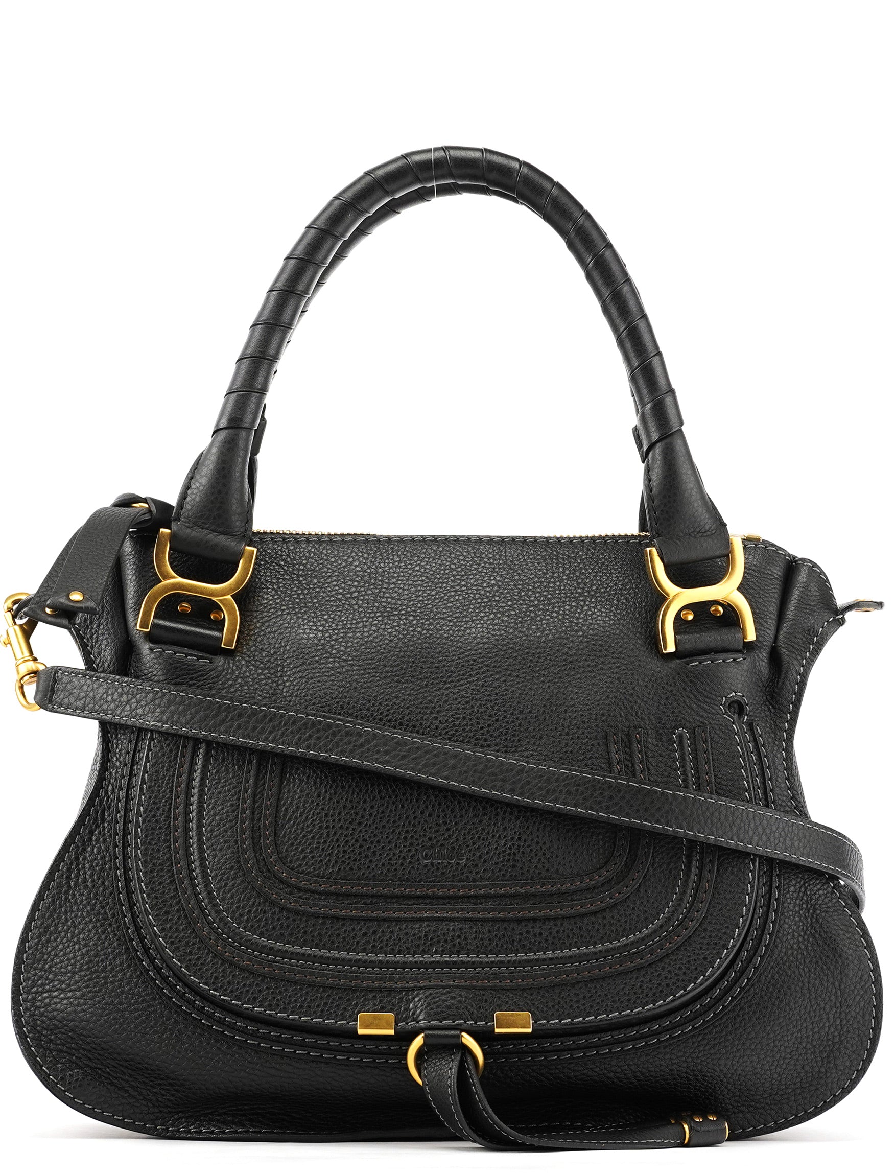 Chloé Borsa a spalla Marcie in pelle nera