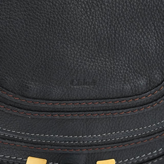 Chloe Black Leather Marcie Hobo Shoulder Bag