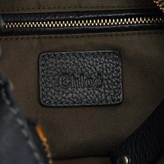 Chloe Black Leather Marcie Hobo Shoulder Bag