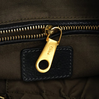 Chloe Black Leather Marcie Hobo Shoulder Bag