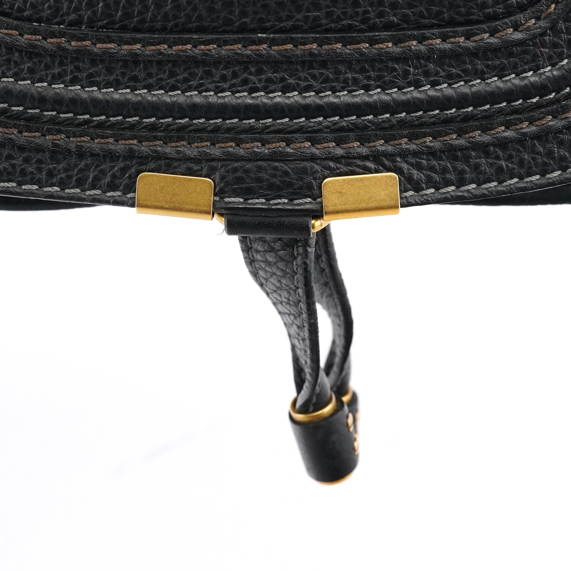 Chloe Black Leather Marcie Mini 2-Way Bag