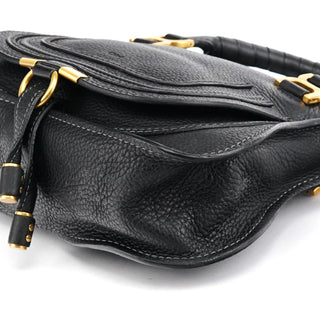 Chloe Black Leather Marcie Mini 2-Way Bag