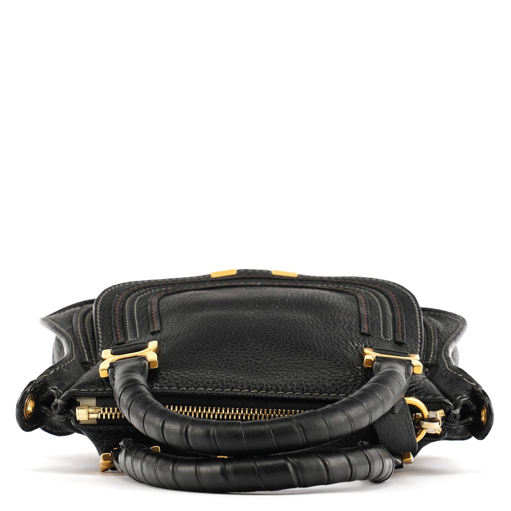 Chloe Black Leather Marcie Mini 2-Way Bag