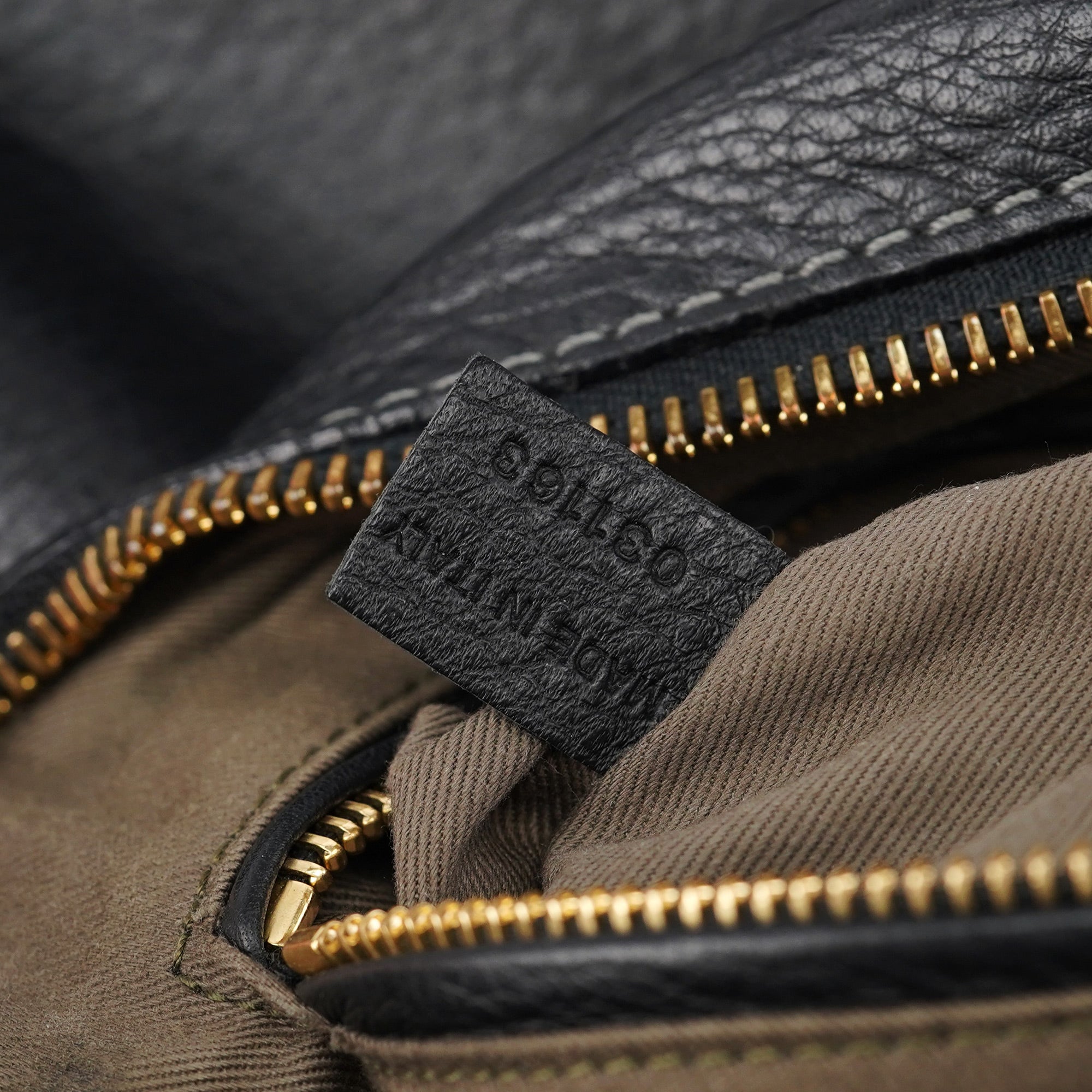 Chloé Black Leather Marcie Shoulder Bag