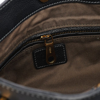 Chloe Black Leather Marcie Shoulder Bag