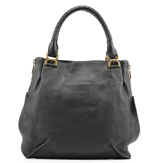 Chloe Black Leather Marcie Shoulder Bag